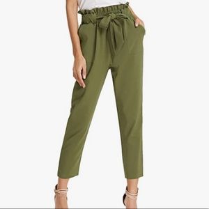 Forest green trousers